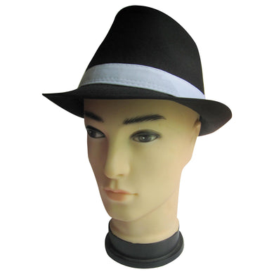 Black Fedora Hat - The Base Warehouse