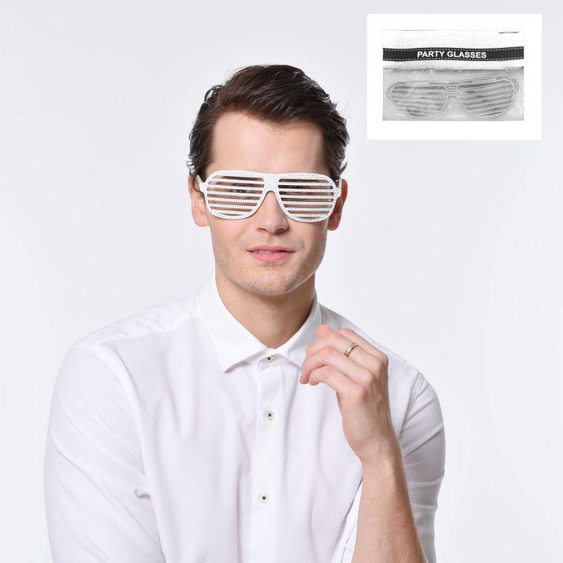 White Bling Glasses - The Base Warehouse