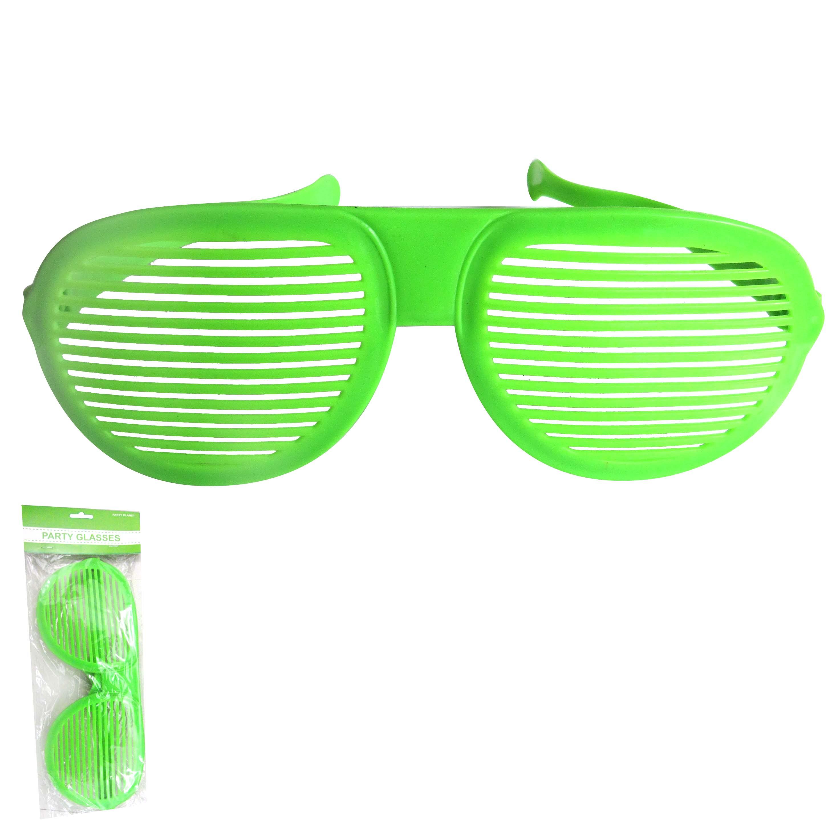 Green Jumbo Shutter Glasses