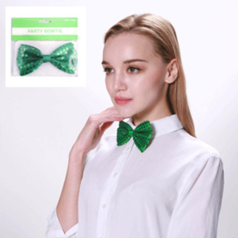 Green Sequin Bowtie - The Base Warehouse