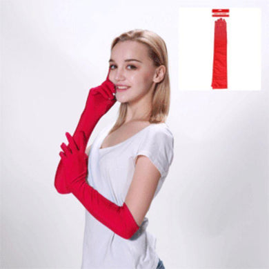 Adult Red Long Gloves - The Base Warehouse