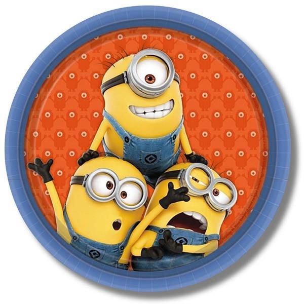 8 Pack Minions Plates - 23cm - The Base Warehouse