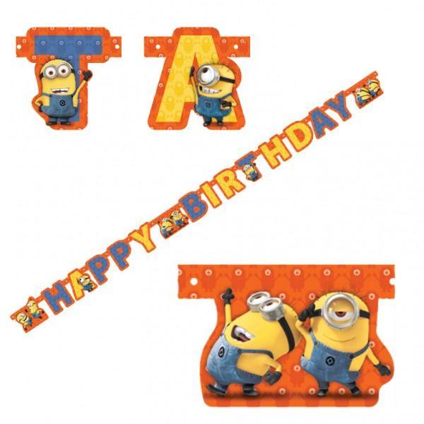 Minions Happy Birthday Jointed Banner