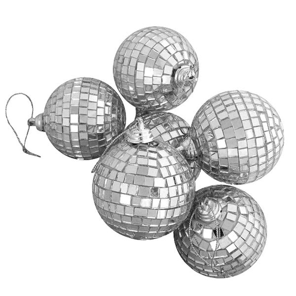 6 Pack Mirror Disco Balls - 3cm