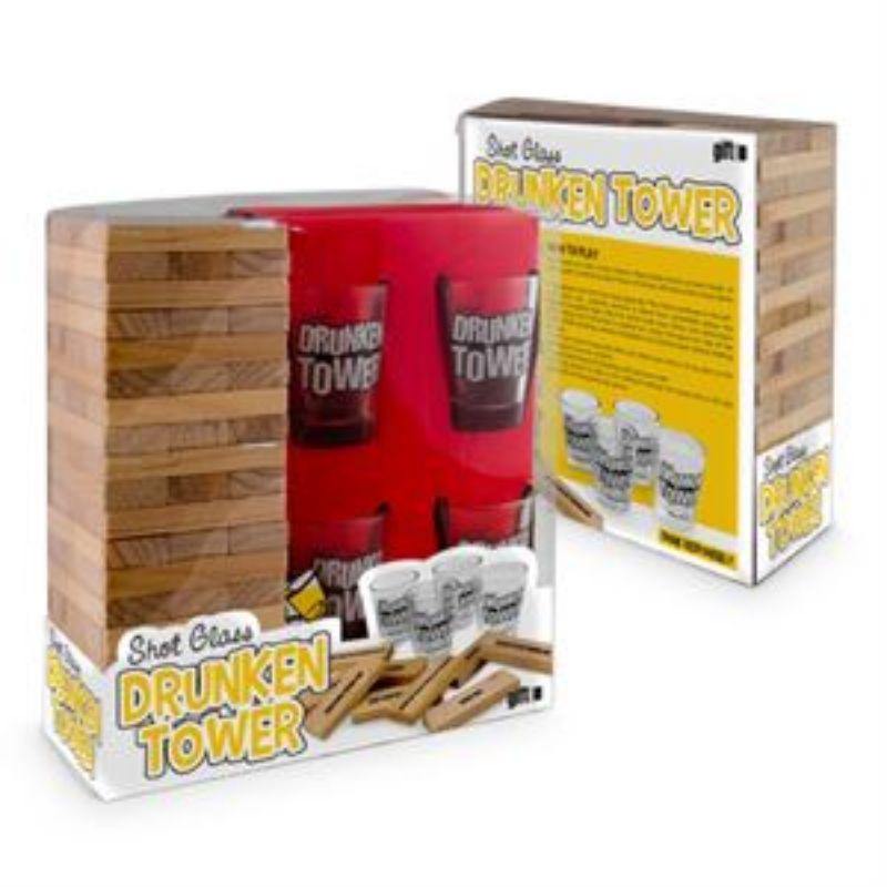 Drunken Tower Drinking Game Set