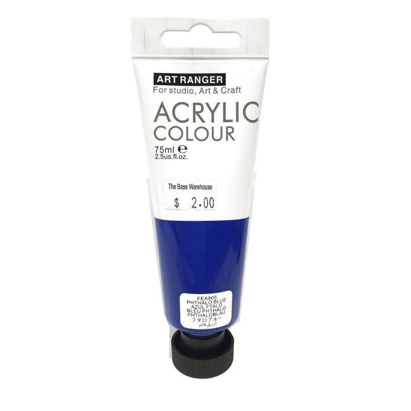 Art Ranger Phthalo Blue Acrylic Paint - 75ml - The Base Warehouse