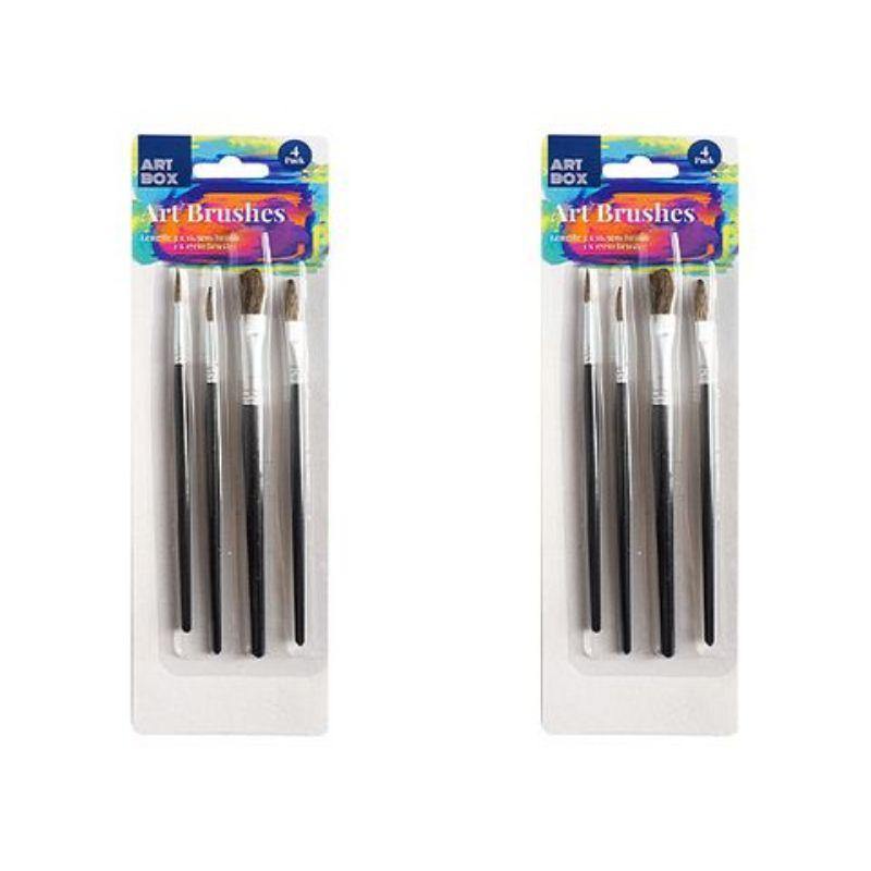 4 Pack Fine Art Brush Set - The Base Warehouse
