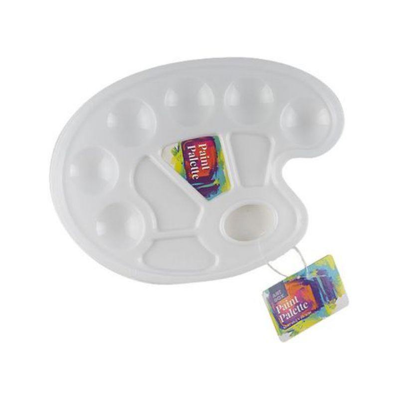 10 Well Artist Paint Palette - 16.5cm x 22.5cm - The Base Warehouse