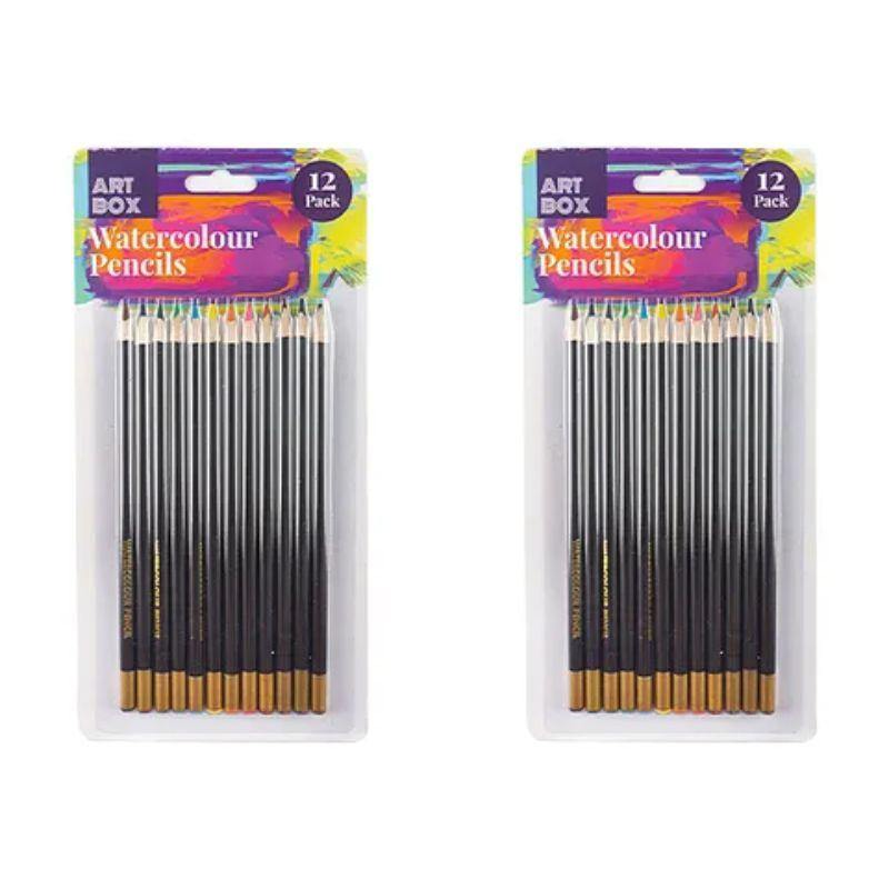 12 Pack Watercolour Pencils - The Base Warehouse