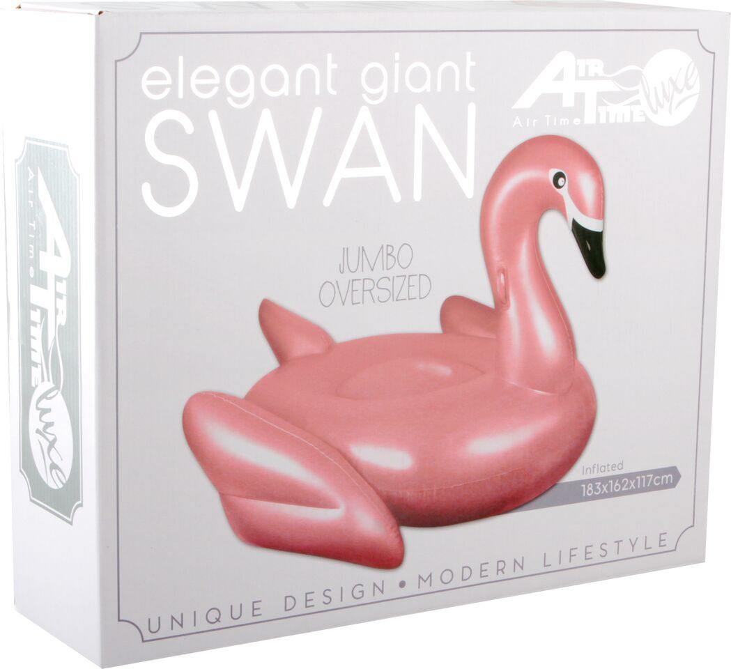 Rose Gold Elegant Giant Swan - 182cm x 145cm - The Base Warehouse