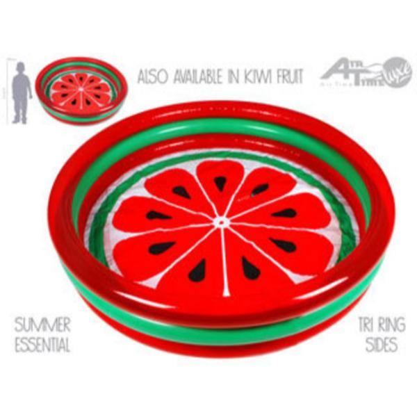 Inflatable Watermelon Ring Pool - 157cm x 25cm - The Base Warehouse