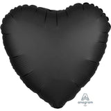 Load image into Gallery viewer, Satin Luxe Onyx Heart Foil Balloon - 45cm
