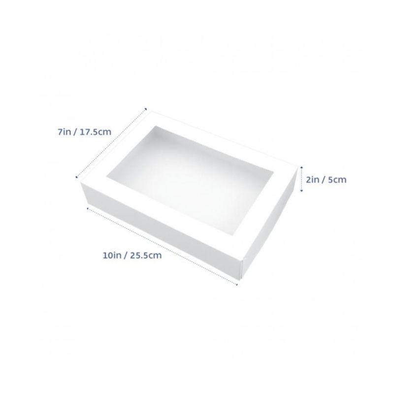 LOYAL White Biscuit Box - 25.5cm x 17.5cm x 5cm - The Base Warehouse