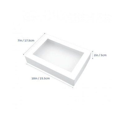 LOYAL White Biscuit Box - 25.5cm x 17.5cm x 5cm - The Base Warehouse