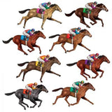 Load image into Gallery viewer, 8 Pack Race Horses Wall Decorations - The Base Warehouse
