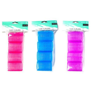 4 Pack Hair Curlers - 4cm x 6cm - The Base Warehouse