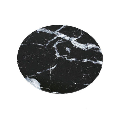 Black Marble Food Presentation Board - 30.5cm - The Base Warehouse