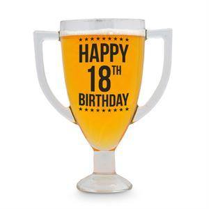 18th Birthday Trophy Glass - The Base Warehouse