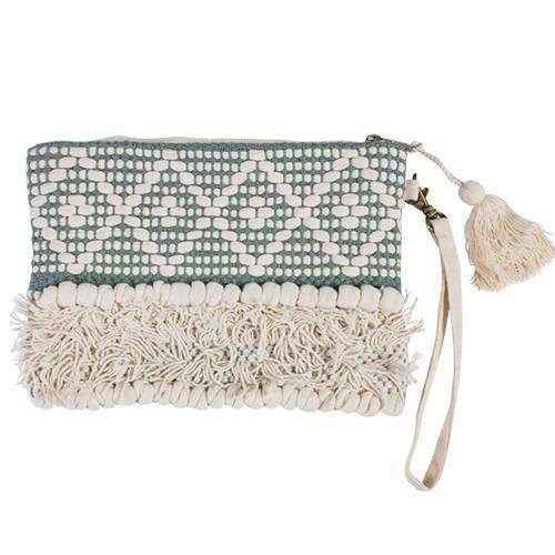 Kelly Embellished Clutch Bag - 17cm x 25cm x 2cm - The Base Warehouse