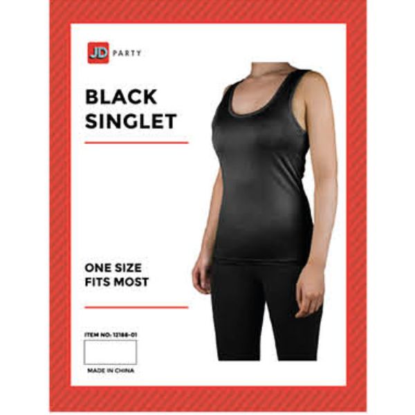 Black Singlet - One Size