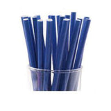 Load image into Gallery viewer, 80 Pack Blue Paper Straws - 0.6cm x 19.7cm
