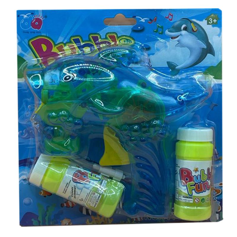 Plastic Dolphin Bubble Gun Blower - 15cm x 15cm