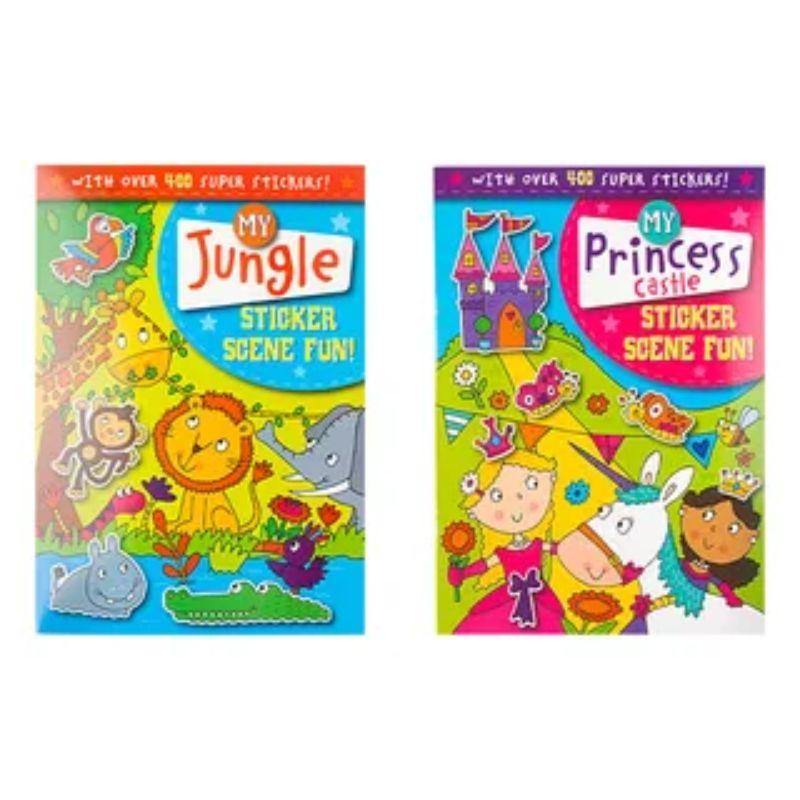 Kids A4 400 Scene Stikcer Book - The Base Warehouse