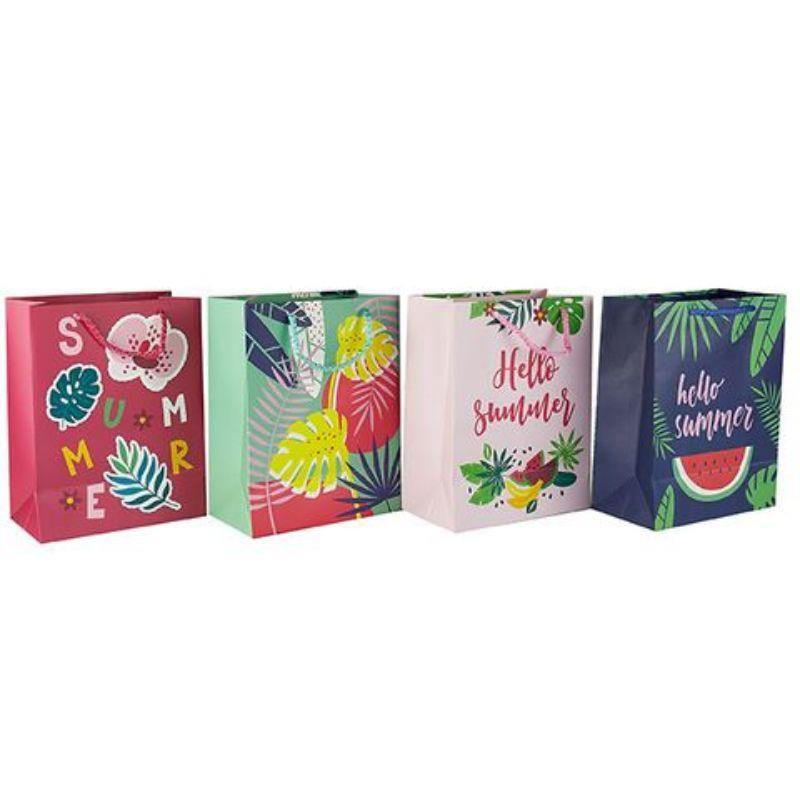 M Hello Summer Gift Bag - 18cm x 23cm x 10cm - The Base Warehouse