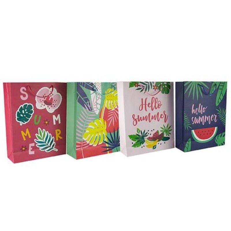 XL Hello Summer Gift Bag - 32cm x 42cm x 11.5cm - The Base Warehouse