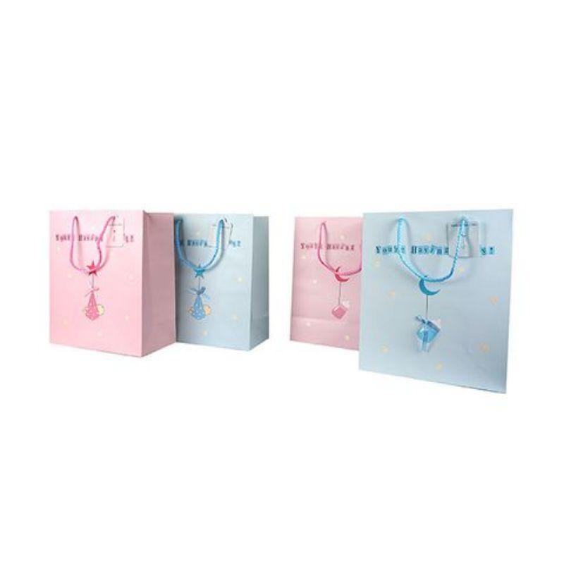 L New Born Baby Gift Bag - 26cm x 32cm x 12.5cm - The Base Warehouse