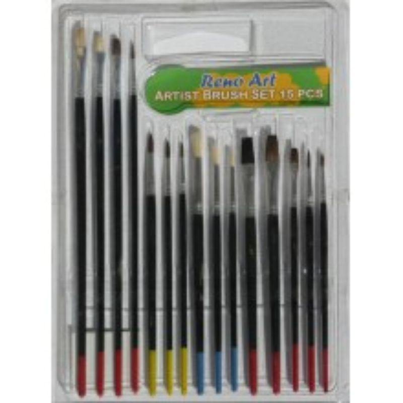15 Pack Combination Brush Set