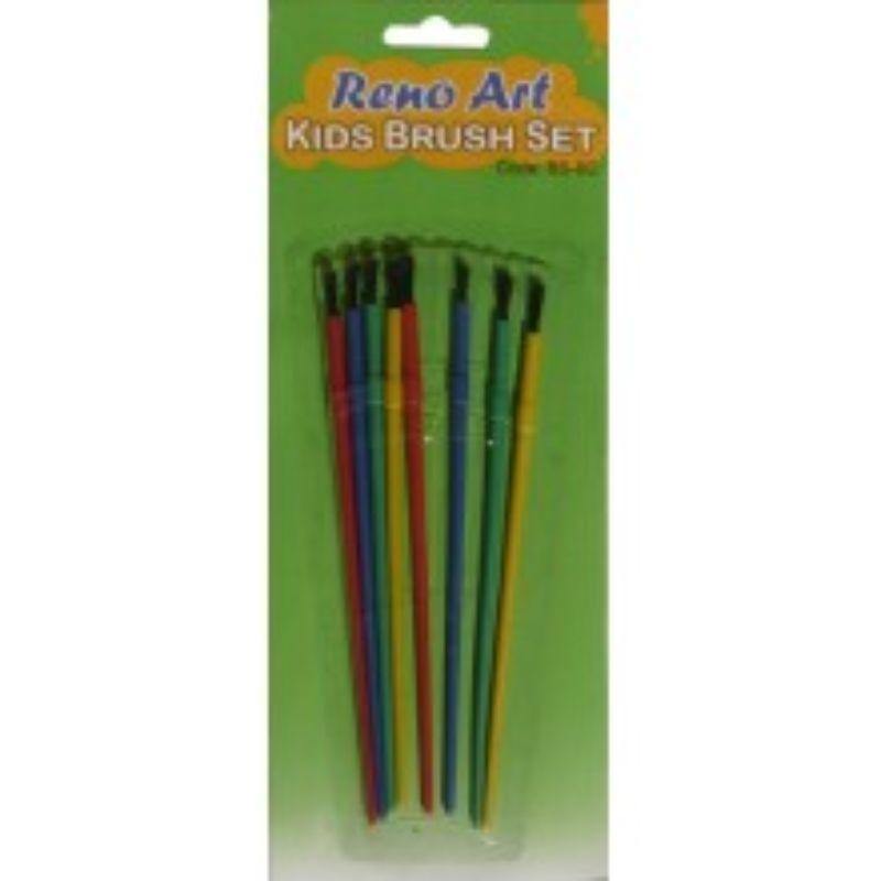 8 Pack Kids Brush Set - The Base Warehouse