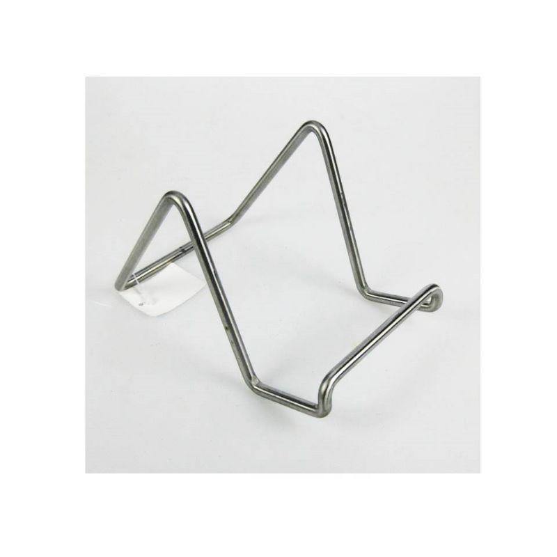 Modern Stainless Steel Plate Stand - 4cm x 9cm - The Base Warehouse