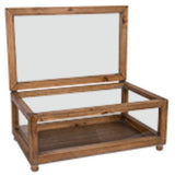 Load image into Gallery viewer, Wood Square Glass Display Cabinet - The Base Warehouse
