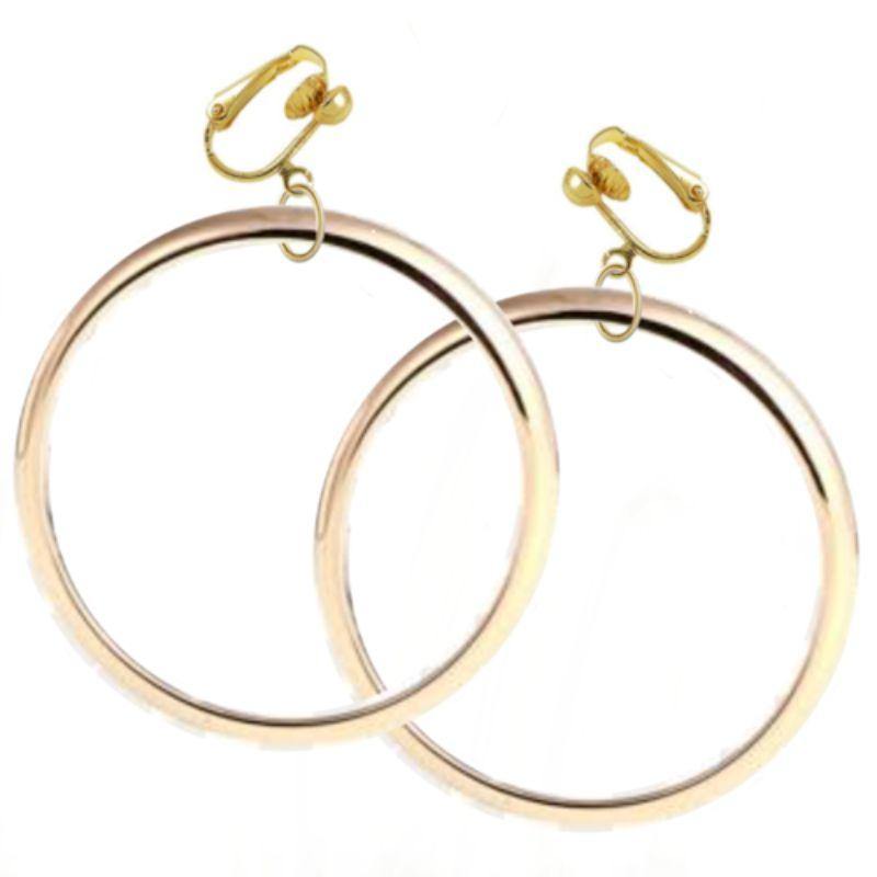 Gold Jumbo Hoop Earrings - The Base Warehouse