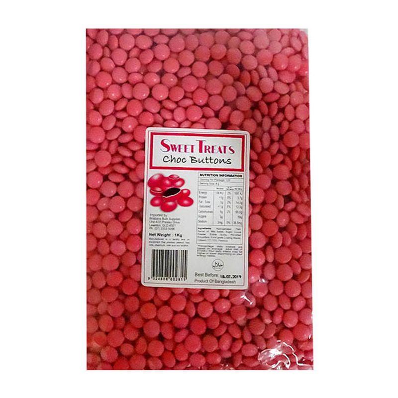 Pink Choc Buttons - 1kg