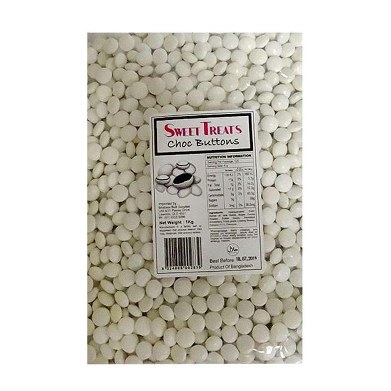 White Choc Buttons - 1kg