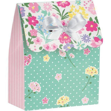 12 Pack Floral Tea Party Favor Bags - The Base Warehouse