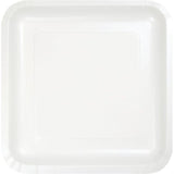 Load image into Gallery viewer, 24 Pack White Square Paper Dinner Plates - 23cm - The Base Warehouse
