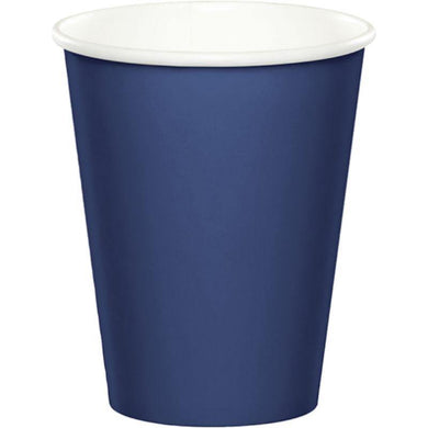 24 Pack Navy Blue Paper Cup - 266ml - The Base Warehouse