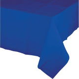 Load image into Gallery viewer, Cobalt Blue Tissue &amp; Plastic Back Tablecover - 1.37m x 2.74m
