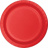 Load image into Gallery viewer, 24 Pack Classic Red Paper Lunch Plates - 18cm - The Base Warehouse
