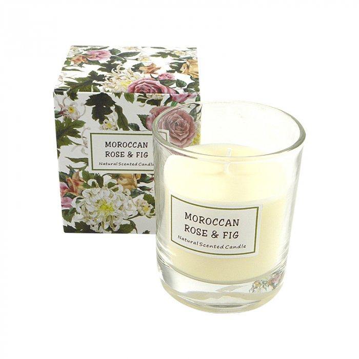 Moroccan Rose & Fig Scented Candle - The Base Warehouse