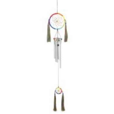 Rainbow Dreamcatcher with Wind Chime - The Base Warehouse