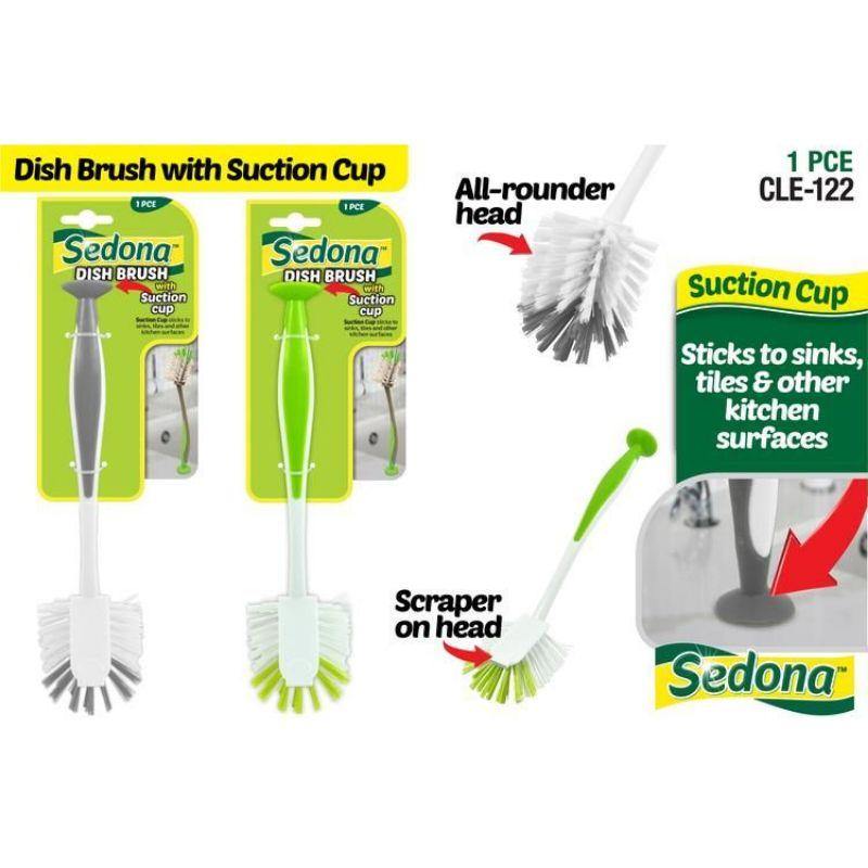 Dish Brush with Suction Cup - The Base Warehouse