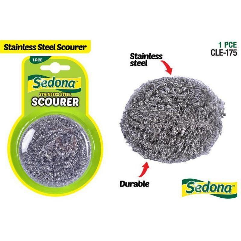 Stainless Steel Scourer - 50g | The Base Warehouse