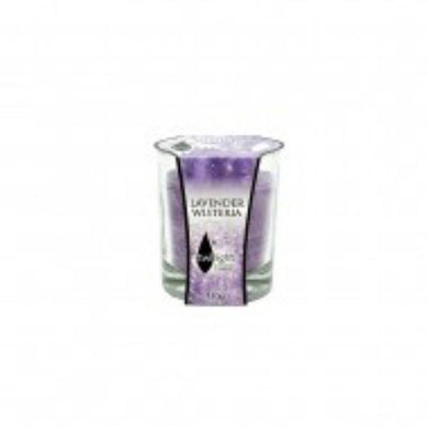 Lavender Wisteria Candle Jar - 6.8cm x 8.4cm - The Base Warehouse