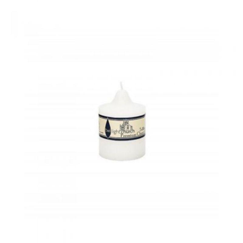 White Church Candle - 7cm x 10cm - The Base Warehouse