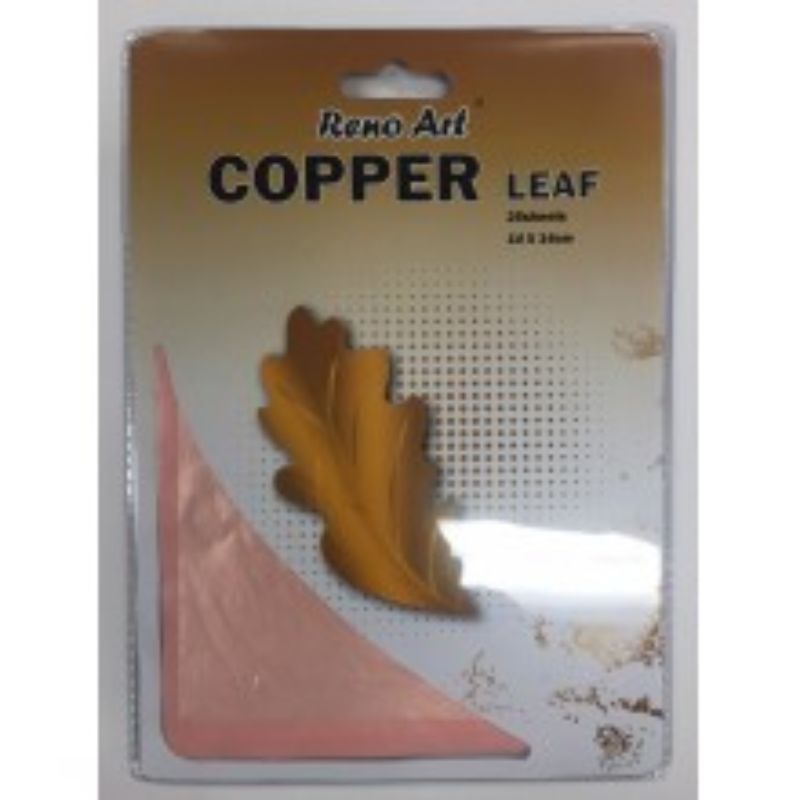 25 Sheets Copper Leaf - 14cm x 14cm