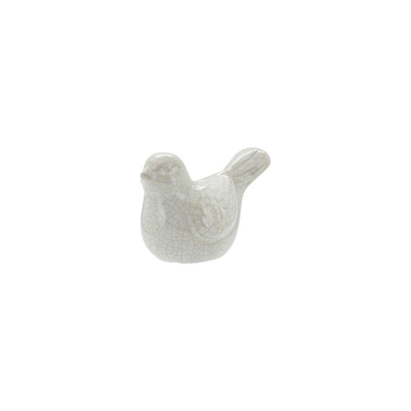 White Ceramic Bird - 13cm x 7.5cm x 8.5cm